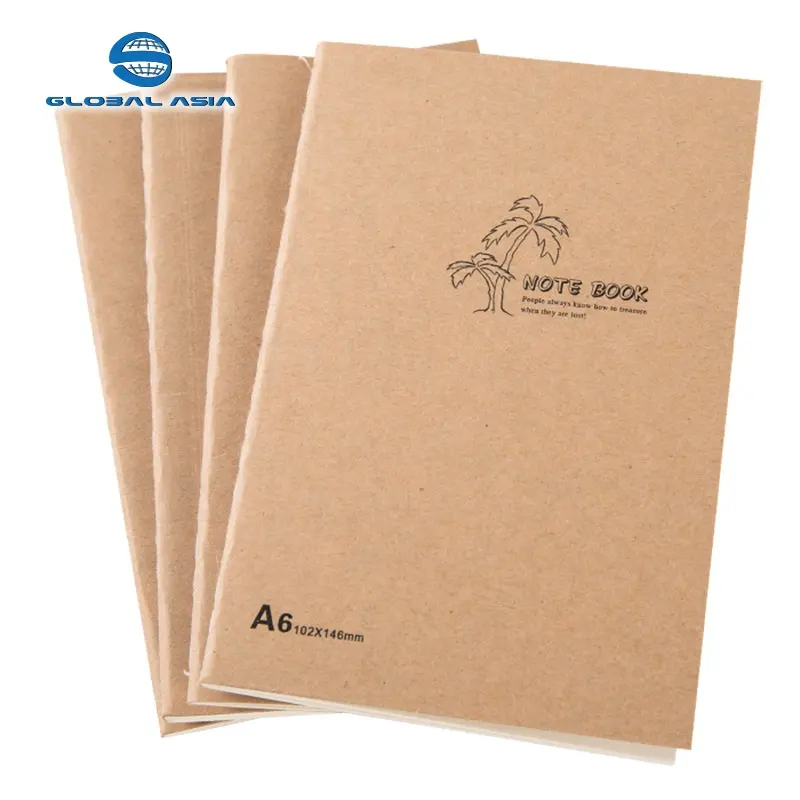 2019 Custom Logo Cetak Batin Halaman Latihan Catatan Buku Sekolah Supplier Jurnal Diary Kraft Notebook