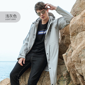 Impermeabile Lungo in PU Personalizzato Rainfreem, <span class=keywords><strong>Giacca</strong></span> Antipioggia alla Moda - Product Image 5