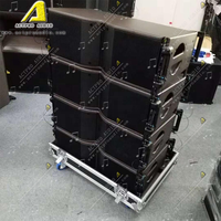 Système de sonorisation professionnel Actpro Audio DJ KR208, ensemble de haut-parleurs actifs à ligne acoustique double 8 pouces avec barre de suspension, barre en M, pare-chocs en M, passif