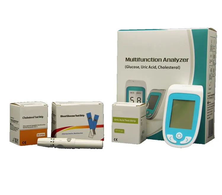 Hot sale multifunction blood glucose & cholesterol and uric acid meter MSLCLT05