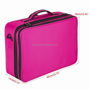 Estuche Oxford para tren de maquillaje, organizador de cosméticos de poliéster, bolsa de almacenamiento con cierre de cremallera, solución de almacenamiento esencial para artistas - Product Image 4