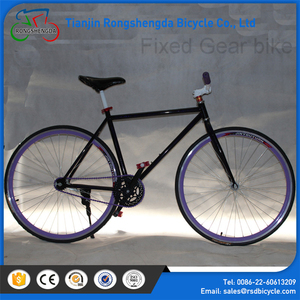 Bicicleta fixie de una sola velocidad de fábrica con llantas fixie, la mejor bicicleta de engranaje único fixie venta en línea, bicicletas de engranaje fijo de una sola velocidad con freno - Product Image 3