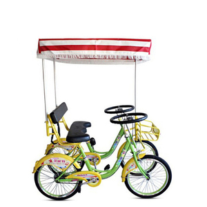 Bicicleta Tándem para Dos Personas, Tipo Surrey, de Alta Gama/Bicicleta de Una Velocidad con Cuadro de Carbono/Bicicleta para Parejas - Product Image 3