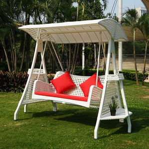 Green High End <strong>Round</strong> Rattan Outdoor <strong>Swing</strong> - Product Image 1