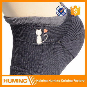 Nuevo modelo del gato de nylon negro de punto calcetines de compresión - Product Image 5