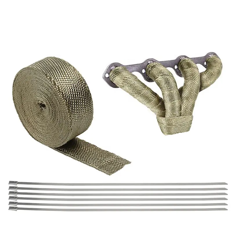 Manifold Header Exhaust Thermal Heat Tape Wrap Roll , heat insulating wrap