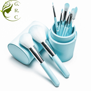 Factory Colourful Nylon Hair <strong>Makeup</strong> <strong>Brush</strong> Set with Cylinder <strong>case</strong> 8pcs <strong>Makeup</strong> <strong>Brush</strong> Set With Tube - Product Image 1