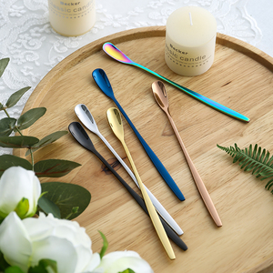 ช้อนคนค็อกเทลพาร์เฟ่ต์สแตนเลสช้อนผสมช้อนโลหะสีโรสโกลด์ขนาดเล็ก - Product Image 2