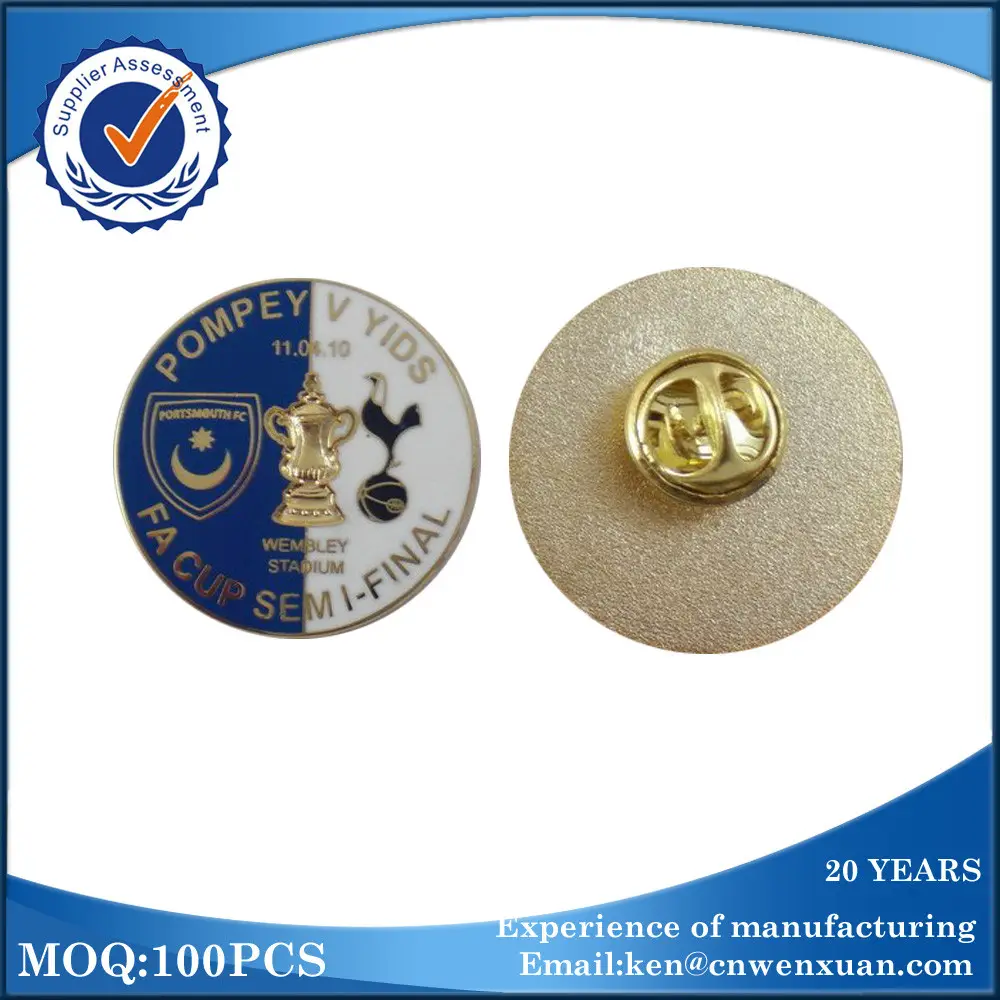 Vải ve áo pins phù hiệu/phù hiệu cổ áo ve áo pins/men mềm chân tùy chỉnh