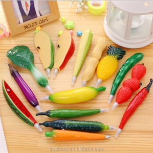 New arrival Promotional Pen Wholesale Fruit Shaped Fancy Plastic Magnet Ball pens