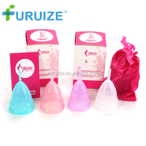 100% colorido silicona médica Lady <span class=keywords><strong>menstrual</strong></span> copas, reutilizable señora <span class=keywords><strong>menstrual</strong></span> copas fábrica de China - Product Image 3