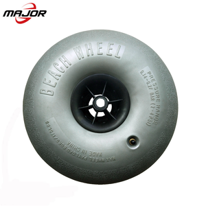 12-16 Zoll großes Ballon rad für Kajak Dolly & Sand Carts Aufblasbarer Strand buggy mit Kunststoff-PVC-PP-Lenkrädern - Product Image 2