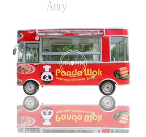 2024 camion de nourriture électrique multifonction personnalisé chariot de nourriture mobile de crème glacée Kosk à vendre Europe