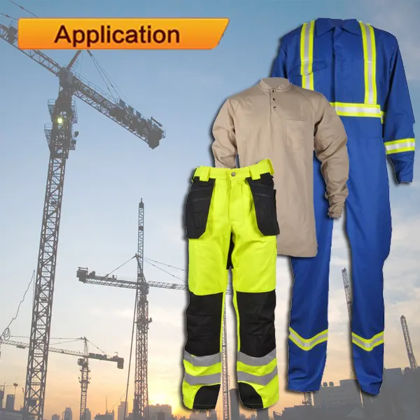 कपास पॉलिएस्टर workwear परिधान के लिए यूवी संरक्षण बुनना कपड़े