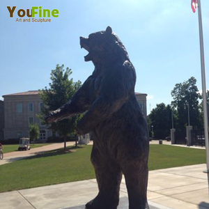 公園のためのリアルなブロンズメタルロアーの彫刻 - Product Image 3