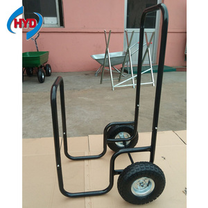HENGYIDA <strong>log</strong> holder firewood <strong>trolleys</strong> wood cart iron Handcart for tools and outdoor two enclosed