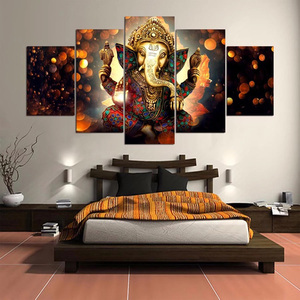 Wholesale Custom Made Ganesha the Indian God Elephant <strong>Buddha</strong> Custom <strong>Canvas</strong> Prints for Home Decor - Product Image 4