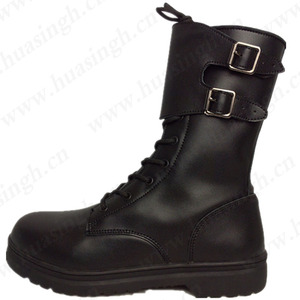 WCY, Bottes tactiques de combat en cuir véritable, style <span class=keywords><strong>Rangers</strong></span> français moderne, très vendues, noires HSM006 - Product Image 3