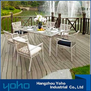 Ratán KD <span class=keywords><strong>6</strong></span> asiento al aire libre muebles de mimbre patio cubo conversación juego de comedor - Product Image 4