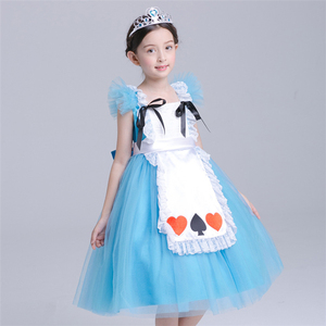 Filles Cosplay Princesse Robe Alice <span class=keywords><strong>Au</strong></span> Pays <span class=keywords><strong>Des</strong></span> Merveilles Costume Robe - Product Image 6