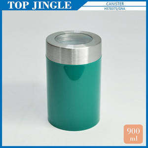 กระปุกใส่เครื่องเทศในครัวทำจากอะคริลิกทรงกลมพร้อมฝาสแตนเลส (0.6L) - Product Image 5