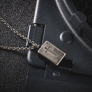 Cubo in Titanio Forgiato, <span class=keywords><strong>Collana</strong></span> con Ciondolo Creativo a Forma di Mattone Retrò Europeo e Americano per <span class=keywords><strong>Uomo</strong></span> e Donna - Product Image 4
