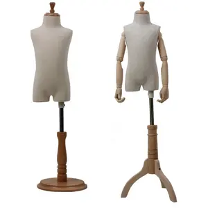 movable brazilian wooden adjustable female dress sewing dressmaker mannequin child size arms for sale
