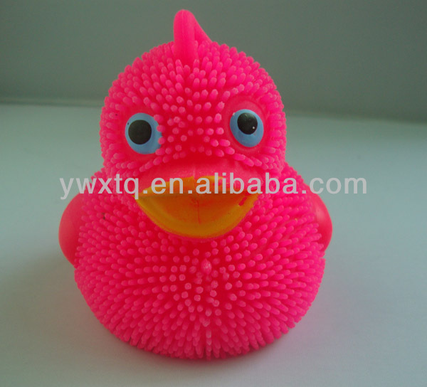 2014 новый продукт, прекрасный и мигать йо-йо утка, животное фугу мяч
