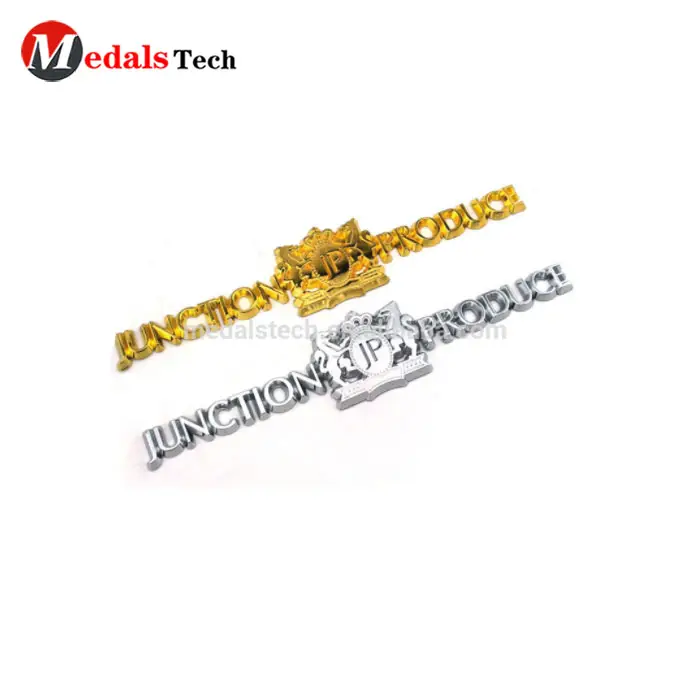 Free design gold plated letter Metal Logo custom Name Plate For Handbags, Metal Label