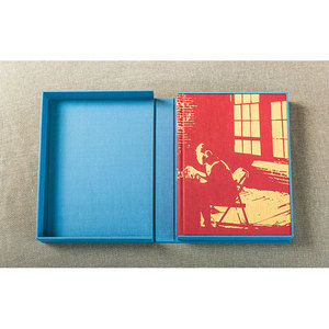 Custom Logo Bookcloth Linen Fabric <strong>Covered</strong> Clamshell Gift Packaging <strong>Box</strong> - Product Image 5