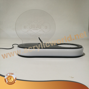 Bouteille de vin unique en acrylique, éclairage Led, présentoir de Base, bouteille de Whisky, présentoir de vin Led, présentoir de vin, comptoir - Product Image 6