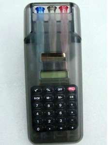 Рекламный подарок электронный цифровой студенческий калькулятор с пеналом для студентов - Product Image 4