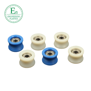 Alto calore deflessione di plastica puleggia di alta durezza light duty basso attrito puleggia di nylon pa6 puleggia