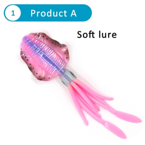 Yeni Gelen 14.5cm Çelik Balık Kalamar Yemi Ahtapot Etekleri ve Işıklı Kalamar Etekleri Balıkçılık Yemi Kalamar Yemi - Product Image 5