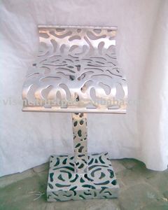 Vente chaude Brossé Extérieur Tabourets De Bar Chaise En Aluminium Argent Personnalisé Top Métal Clé Surface Mobilier Moderne Plaque En Cours D'exécution - Product Image 1