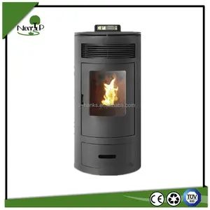 Smokeless Indoor Using Wood Pellet Biomass Stove With Remote Control