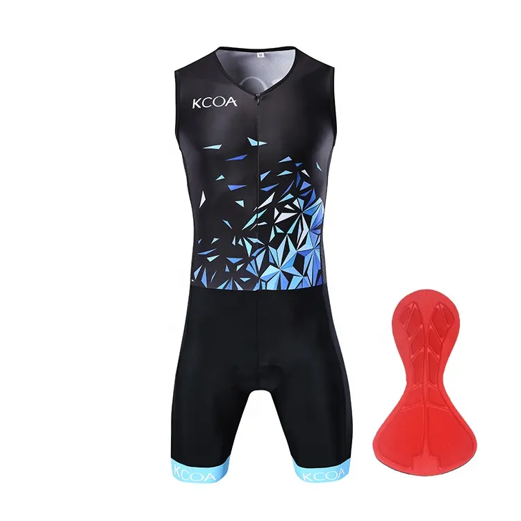 Professional 3D เบาะ plus ขนาด wetsuits ไตรกีฬา tri ชุดไตรกีฬาผู้ชาย