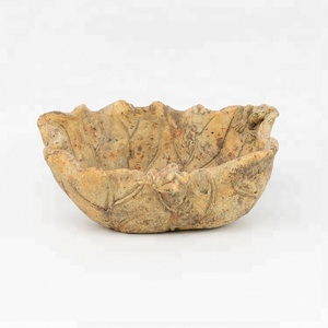 Décoration de jardin en ciment en forme de feuille de lotus de tailles multiples Pot de fleur Décoration intérieure et extérieure Jardinière en béton - Product Image 6