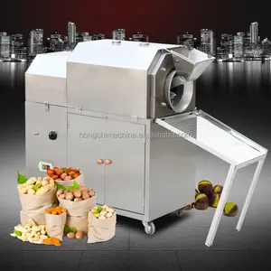 Commercial Horizontal stainless steel gas baking machine melon seeds baking machine