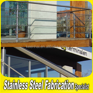 Design moderne 304 en acier inoxydable main courante verre escalier extérieur <span class=keywords><strong>rampe</strong></span> - Product Image 3
