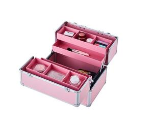 High Quality Aluminum <strong>Makeup</strong> Cosmetic Train Case Cosmetic Storage <strong>Box</strong> Professional <strong>Makeup</strong> Boxes - Product Image 5