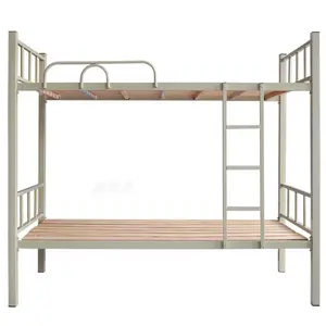 School dormitory Detachable bunk bed strong black iron bed