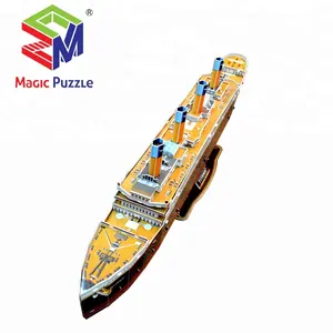 titan speelgoed Suppliers-Klassieke Jigsaw Kantoor Decoring 3D Puzzel Titanic Schip Speelgoed voor Kids