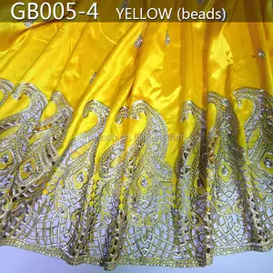 GB005-4 2015 raw silk george fabric/african lace george/raw silk george wrappers