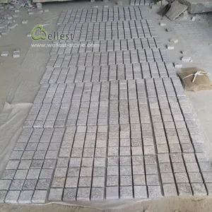 थोक सस्ते आँगन cobblestone पक्की सड़क करनेवाला के लिए मैट फ़र्श पत्थर बिक्री