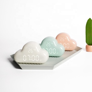 Moderno Cloud LED sveglia decorazione per la casa alba luce sveglia elettronica scrivania e <span class=keywords><strong>orologio</strong></span> da tavolo - Product Image 6