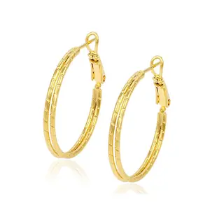 时尚耳环沙特黄金饰品，24k黄金耳环