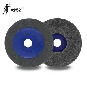 BKH Free sample 4inch X10mm 12mm 15mm plastic backing polishing disc for stainless steel non woven wheel disc