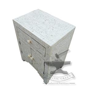 Gabinete de sala de estar con diseño de flor con incrustaciones de hueso elegante de estilo antiguo, mesa auxiliar tradicional para comedor, apartamento, uso para hoteles - Product Image 6