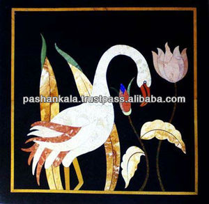 Pietra Dura Marble Stone Inlay โต๊ะแกะสลักด้วยมือ - Product Image 1